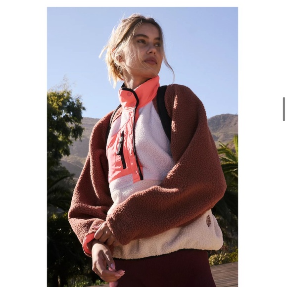 Free People Jackets & Blazers - HIT THE SLOPES COLOR BLOCK PULLOVER BY FREE PEOPLE